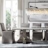 Люстра Restoration Hardware 1920s Odeon Clear Glass Fringe Rectangular 59" Grey Iron