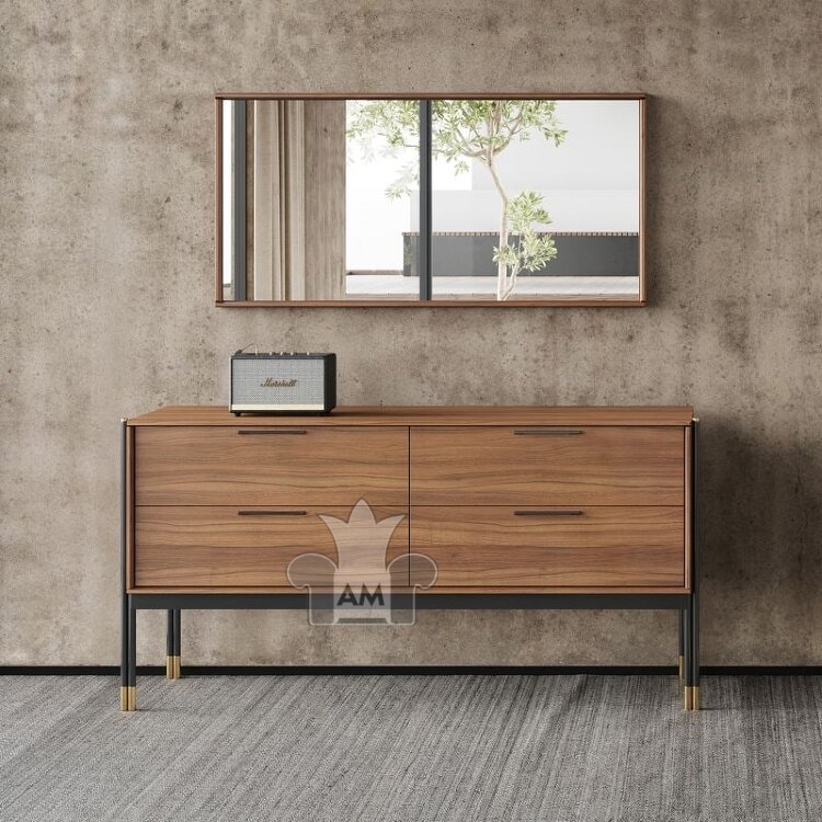 Комод MOD Interiors Benissa, четыре ящика, шпон ореха F, MDI.CHD.BS.50