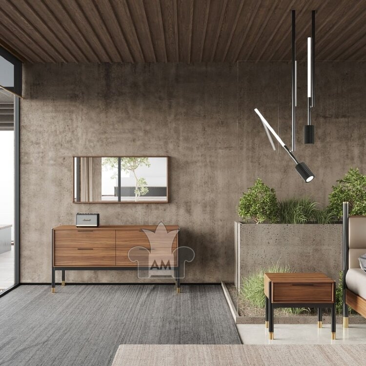 Комод MOD Interiors Benissa, четыре ящика, шпон ореха F, MDI.CHD.BS.50