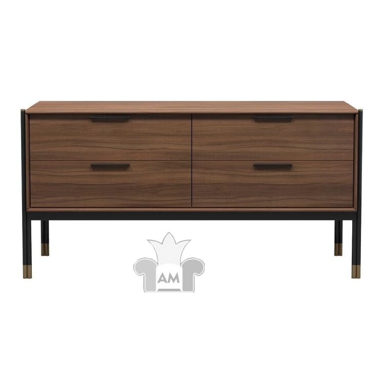 Комод MOD Interiors Benissa, четыре ящика, шпон ореха F, MDI.CHD.BS.50