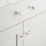 Ручка-скоба Restoration Hardware Lambeth Smooth Crystal L.10.2cm Polished Chrome