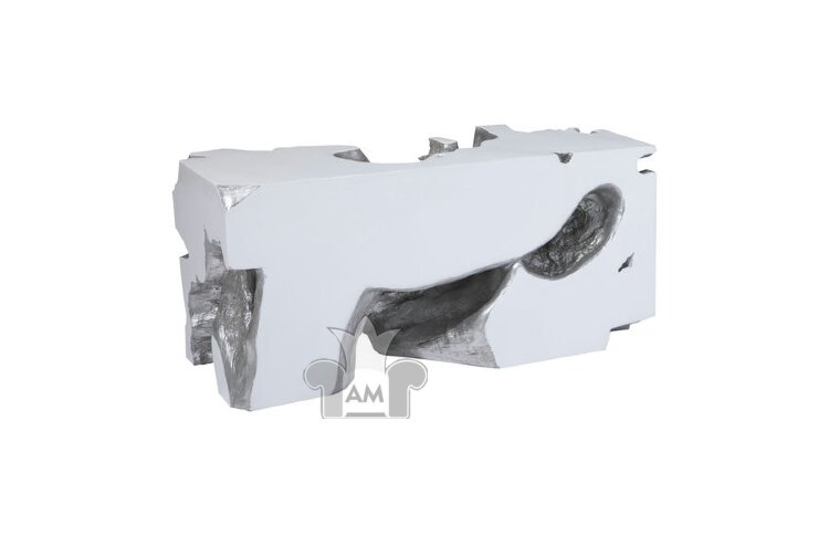 Банкетка Phillips Collection Freeform Bench White/Silver