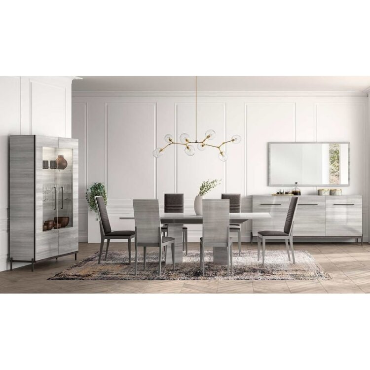 Витрина Status Italy Mia Silver Grey, двухдверная, MIDGRV201