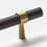 Ручка-скоба Rejuvenation Harlow L10.2cm Satin Brass and Oil-Rubbed Bronze
