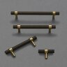 Ручка-скоба Rejuvenation Harlow L10.2cm Satin Brass and Oil-Rubbed Bronze