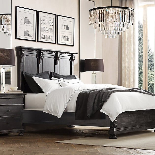 Люстра Restoration Hardware 1920s Odeon Clear Glass Fringe 5-Tier Grey Iron