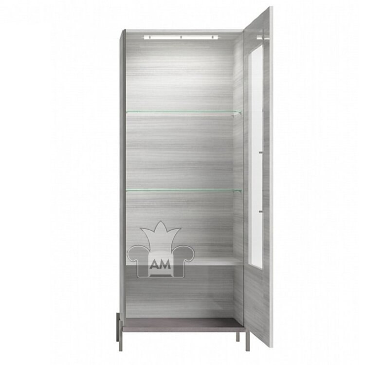 Витрина Status Italy Mia Silver Grey, однодверная, правая, MIDGRV101
