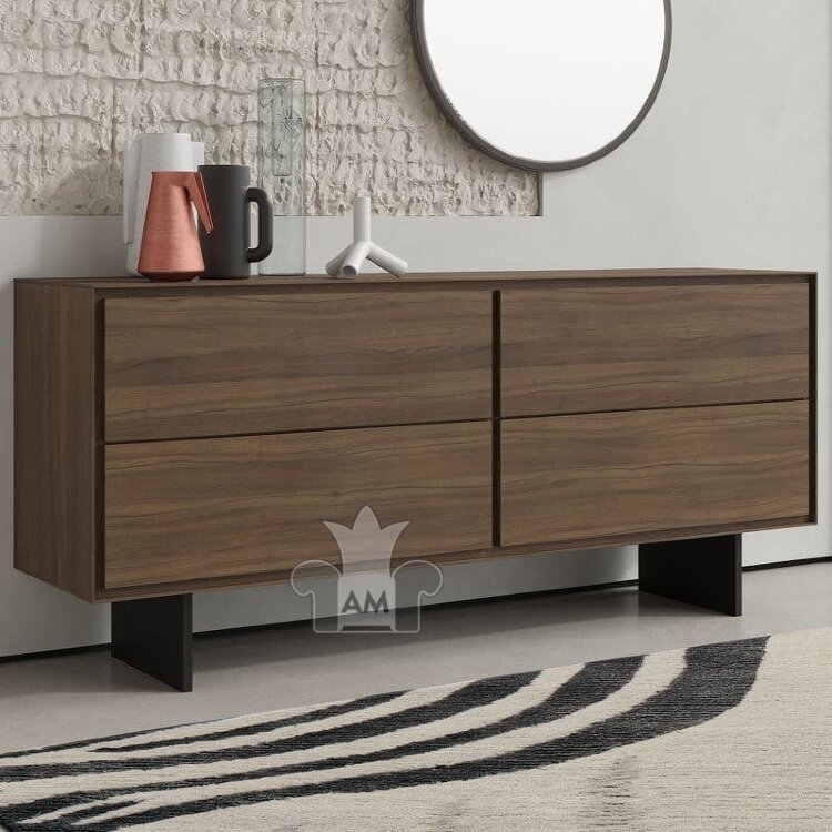 Комод MOD Interiors Miramar, четыре ящика, Орех F (V36F), MDI.SB.MRM.64