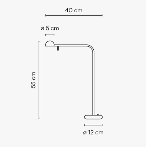 Настольная лампа Vibia Pin 1655 Cream