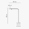 Настольная лампа Vibia Pin 1655 Cream