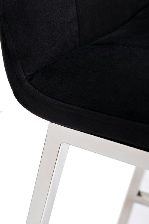Стул барный велюр черный см Garda Decor 30C-DX-2091 BLK