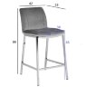 Стул барный велюр черный см Garda Decor 30C-DX-2091 BLK