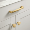 Ручка-скоба Restoration Hardware Lambeth Hexagonal L.10.2cm Lacquered Burnished Brass