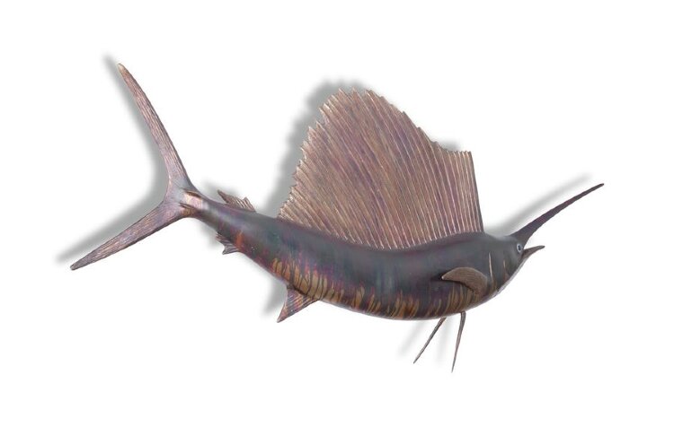 Настенный декор Phillips Collection Sail Fish Wall Sculpture Maroon