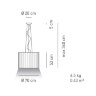 Подвесной светильник Axo Light SP SKR 070 Black/White