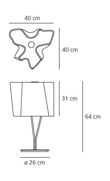 Настольная лампа Artemide Logico Fumé/Chrome