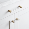 Ручка-скоба Restoration Hardware Lambeth Hexagonal Crystal L.10.2 Lacquered Burnished Brass Ручка-скоба Restoration Hardware Lambeth Hexagonal Crystal L.10.2 Lacquered Burnished Brass