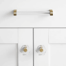 Ручка-скоба Restoration Hardware Lambeth Hexagonal Crystal L.10.2 Lacquered Burnished Brass Ручка-скоба Restoration Hardware Lambeth Hexagonal Crystal L.10.2 Lacquered Burnished Brass