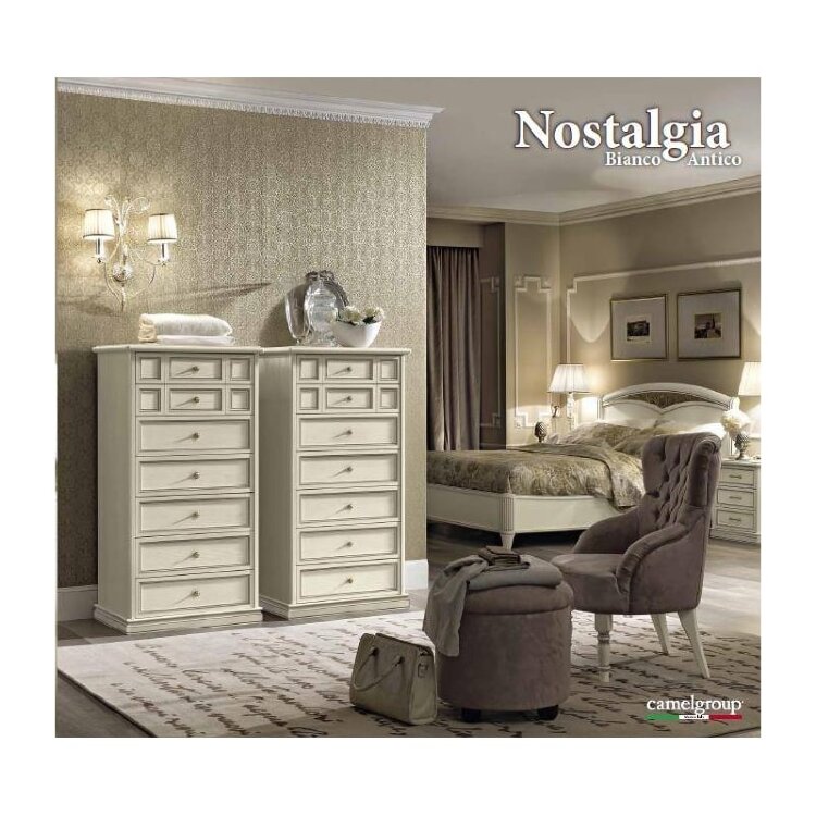 Комод Camelgroup Nostalgia Bianco Antico, высокий, 085SET.10BA