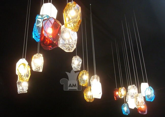 Подвесной светильник LASVIT Crystal Rock 5 multicolor