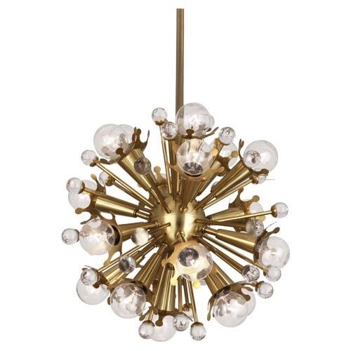 Люстра Robert Abbey Jonathan Adler Sputnik Pendant Antique Brass