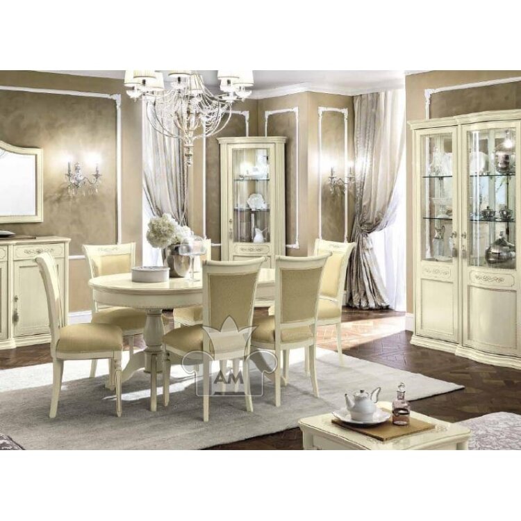 Витрина угловая Torriani Day Avorio Camelgroup, левая, с зеркалом
