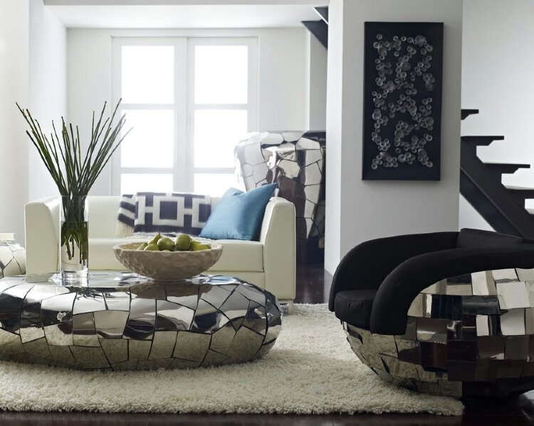 Коктейльный стол Phillips Collection Crazy Cut Oblong Coffee Table