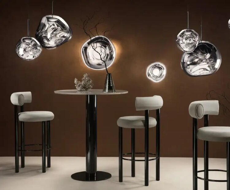 Подвесной светильник Tom Dixon Melt Chrome Led