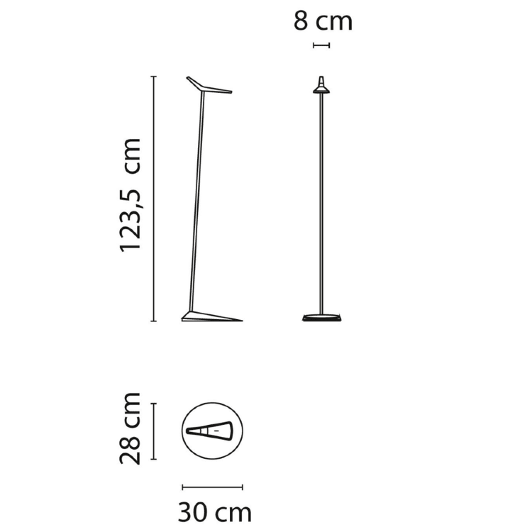 Торшер Vibia Skan 0250 White
