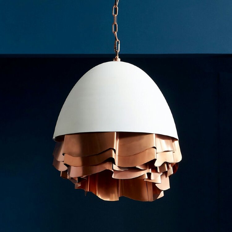 Люстра Phillips Collection Ruffle Chandelier White