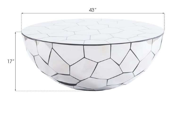 Коктейльный стол Phillips Collection Crazy Cut Round Coffee Table