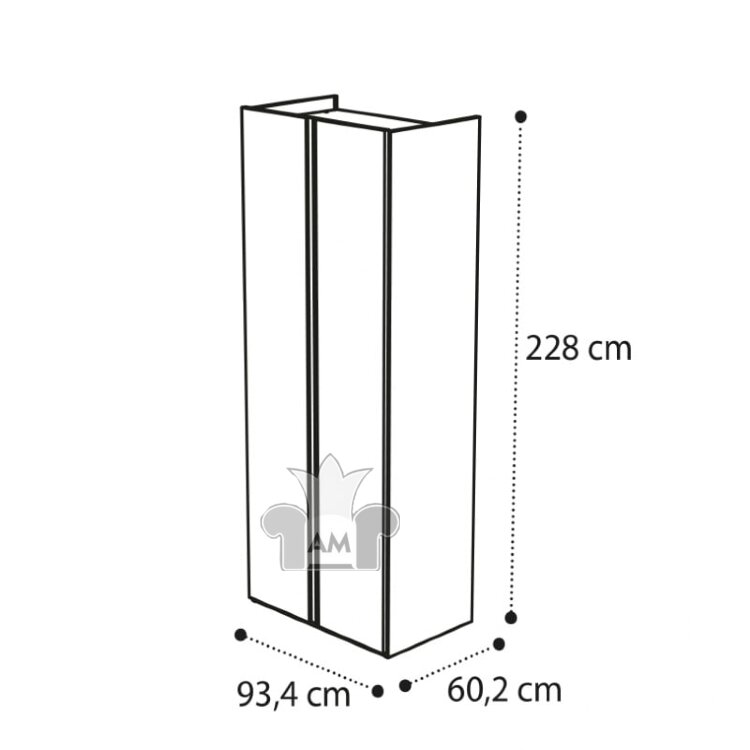 Шкаф 2-дверный Camelgroup Luna Frassino 151AR2.01FR