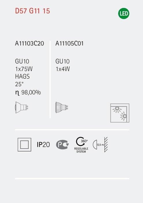 Настенный/Потолочный светильник Fabbian D57G1341