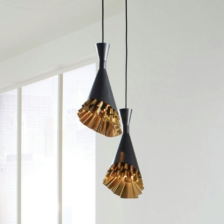Люстра Phillips Collection Ruffle Pendant Black
