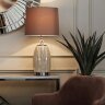 Лампа настольная плафон светло-серый Д30 В62(2) Garda Decor 22-87755