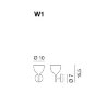 Настенный светильник Rotaliana Drink W1 satined black