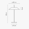 Настольная лампа Vibia Mayfair 5505 Graphite