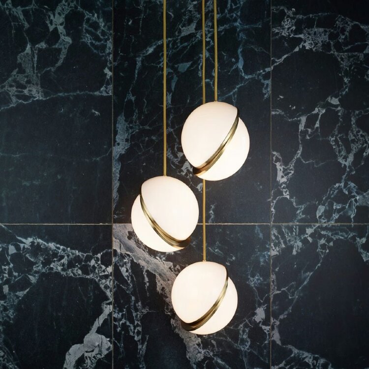 Подвесной светильник Delight Collection Crescent 3S brass