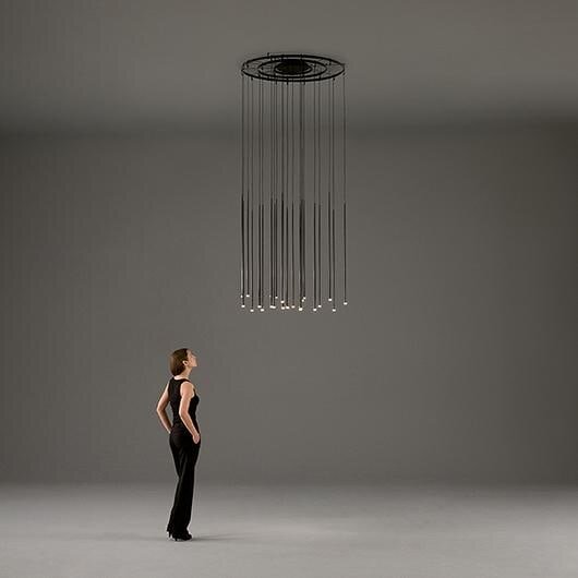 Подвесной светильник Vibia Slim 0917 Black carbon