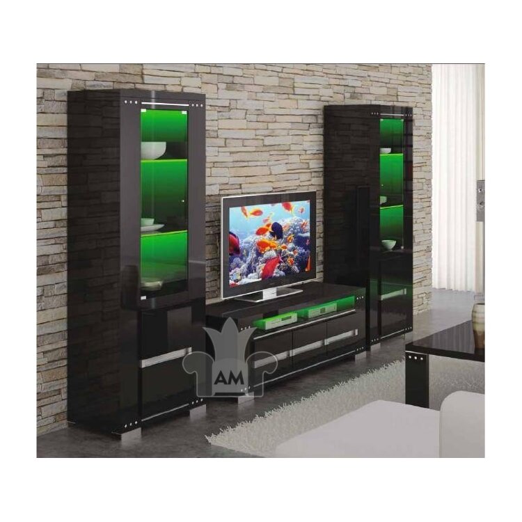 Витрина 1-дверная Status Armonia Black