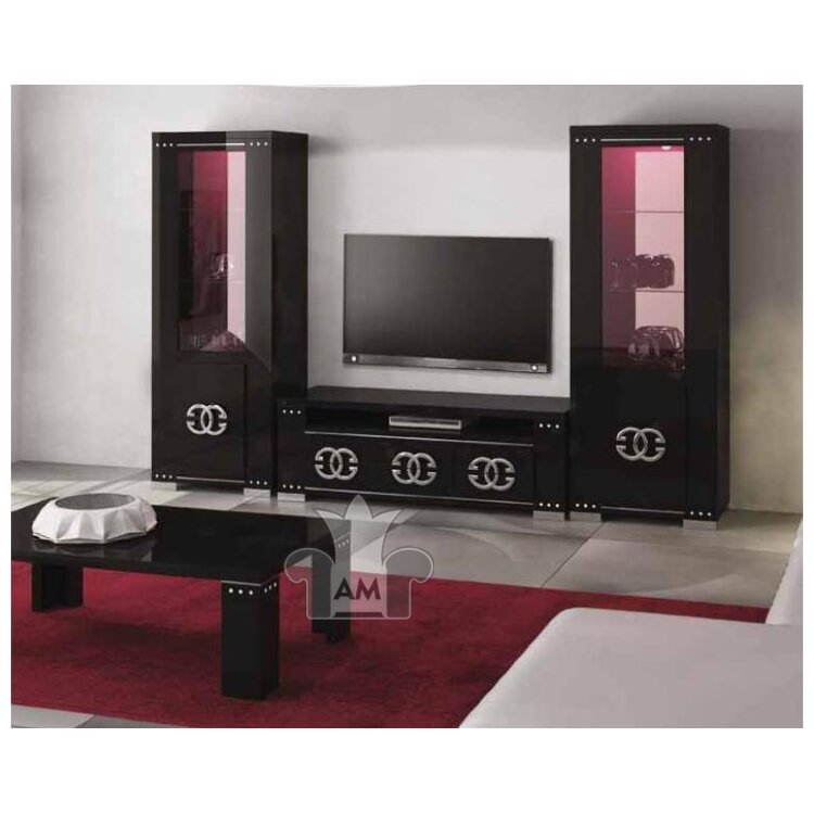 Витрина 1-дверная Status Armonia Black