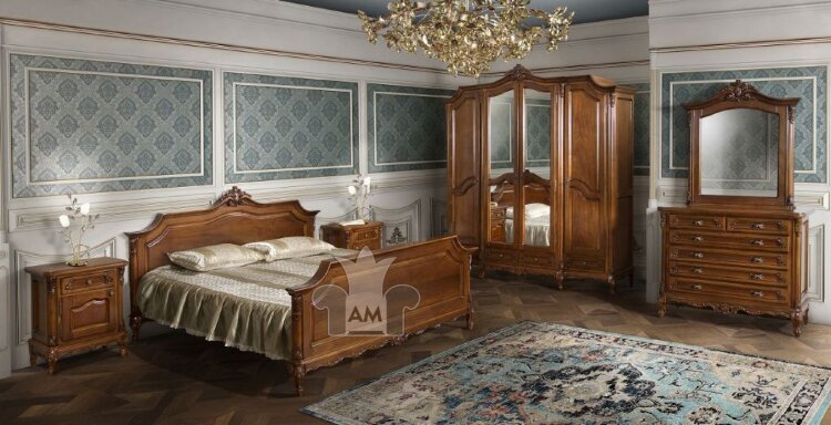 Кровать двуспальная Роял Simex 160х200 из массива дерева