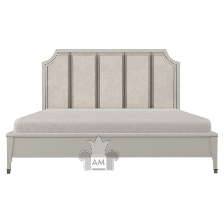 Кровать 160х200 Salerno Fratelli Barri, Бежевый матовый, ткань PIANO 04, FB.BD.SL.647
