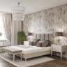 Кровать 160х200 Salerno Fratelli Barri, Бежевый матовый, ткань PIANO 04, FB.BD.SL.647