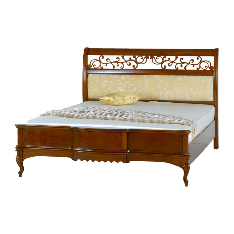 Кровать двуспальная Маттео Mobex M215C 160х200 из массива дерева