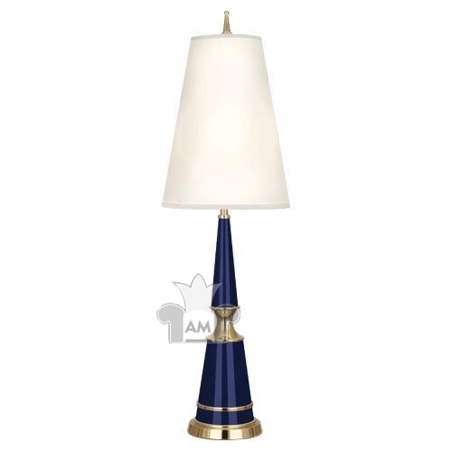 Настольная лампа Robert Abbey Versailles 10" Table Lamp Navy/Brass