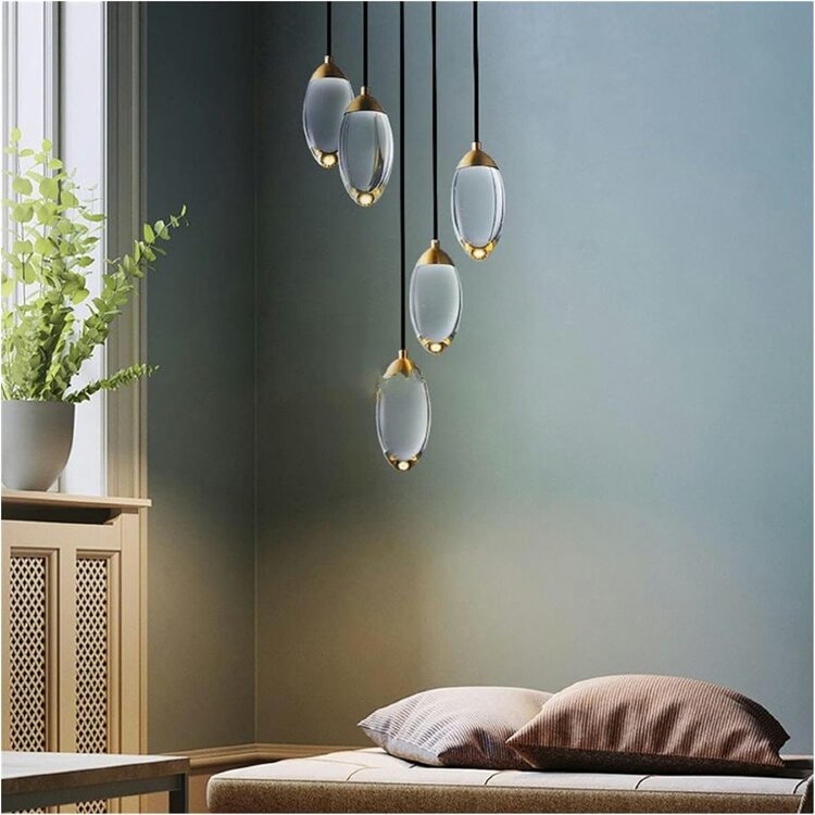 Подвесной светильник Delight Collection MT8848-5H brass