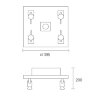 Потолочный светильник LEDS C4 415-CR