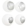 Настенный декор Phillips Collection Broken Egg Wall Art Silver, 4 шт