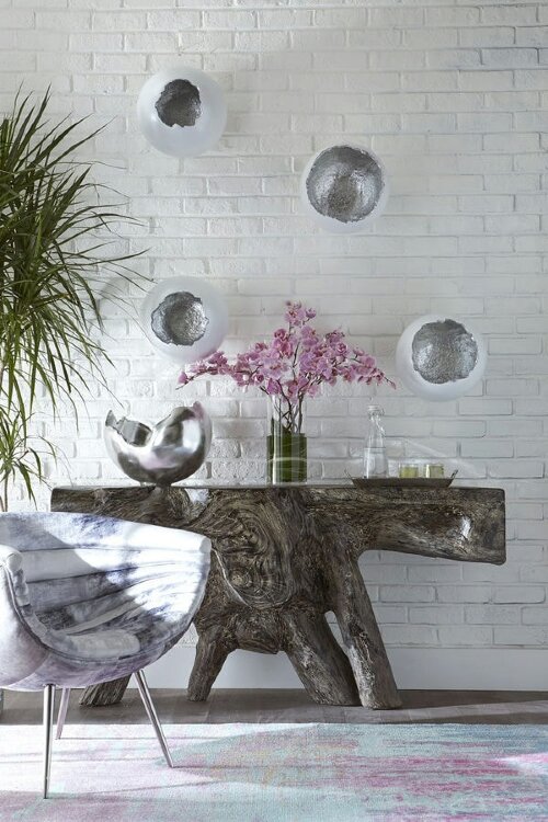 Настенный декор Phillips Collection Broken Egg Wall Art Silver, 4 шт